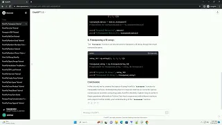 python numpy transpose matrix