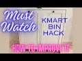 Must Watch Kmart Bin Hack How to Improve it