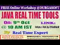 JAVA REAL TIME TOOLS FREE Workshop Online Training DURGASOFT