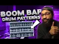 3 boom bap drum patterns for ANY beat