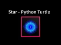 How to draw Filled star Python Turtle Graphic