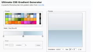 CSS3 - Generar degradados con Ultimate CSS Gradient Generator