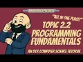 2 2 Programming Fundamentals Full Topic Revision OCR J277 9-1 Computer Science
