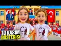 10 KASIM GÖSTERİSİ VLOG !! ELİF SAHNEDE SUNUCU OLDU !! KUZEY ELİF !!