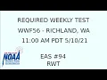IPAWS Required Weekly Test - WWF56