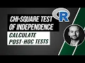 Post-hoc tests for Chi Square test of Independence in R