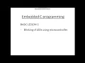 LED Blinking using Embedded C