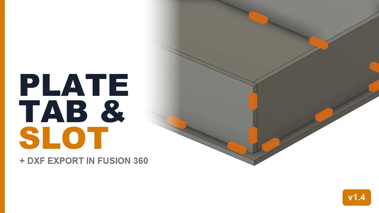 Tab and slot any plate, then export DXF for laser cutting