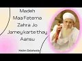 Madeh “Maa fatema Zahra jo jame karti thi ansu” By Hatim Dalotwala