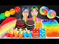 Download Lagu Rainbow Food Mukbang 무지개 디저트 먹방 DONA 도나