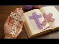 WOW Cute Crochet Cross Bookmark Tutorial Crochet Cross Bookmark for Bible