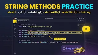 Day 2 - 14 JavaScript String Methods Practice slice split substring indexof