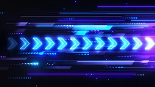 Speed Movement Futuristic Esports Neon Purple Arrows Background video | Footage | Screensaver