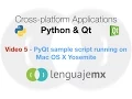 Cross-platform Applications with Python Qt 5 - PyQt sample script