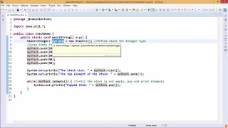 Java Essentials - The stack class in java