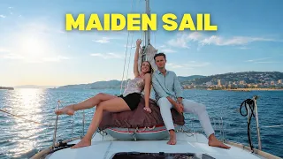 Maiden Sail With Our 45ft Sailboat | The Worst Anchorage to Start With?
