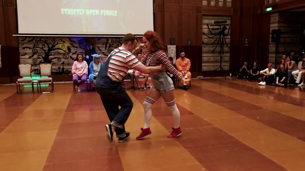 Kyle Fitzgerald & Giulia Kohlrusch - 2nd place Strictly Open Finals - Warsaw Halloween Swing 2023