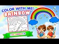 How to Color a Rainbow Fun and Easy Coloring Pages for Kids Adults by ColoringHub