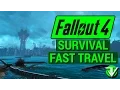 FALLOUT 4 How To FAST TRAVEL in NEW Survival Mode Vertibird Signal Grenade Institute Teleport