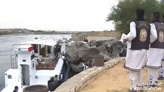 زفة الطيباب الاستقبال سياده الرئيس عبد الفتاح السيسي نورت اسوان النوبه 