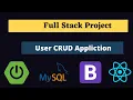 Full Stack using Spring Boot and React MySQL Bootstrap CRUD operation