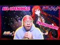 Lagu BLIND REACTION! First Time Reacting To Shakugan No Shana ALL OPENINGS Reaction