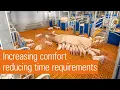 Group housing of lactating sows group farrowing pen with free-acces function AGILO FB