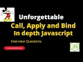 call apply bind in javascript javascript interview questions javascript tutorial for beginners