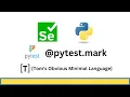 Selenium Pytest marker