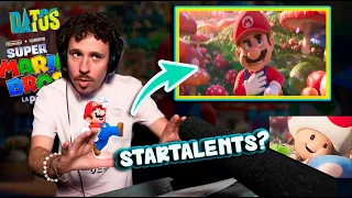 Las VOCES  de super MARIO Bros LA PELICULA  en ESPAÑOL-ingles