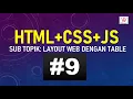Seri Web Dasar Mengatur Layout Desain Web HTML dengan Tabel