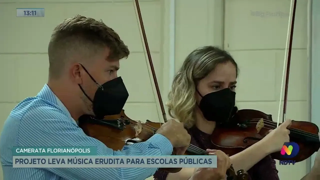 Camerata Florianópolis: projeto leva música erudita para escolas públicas