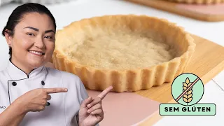 MASSA DE TORTA TIPO PODRE SEM GLÚTEN, SEM LACTOSE E VEGANA