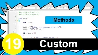 C Tutorial - Methods Or Functions