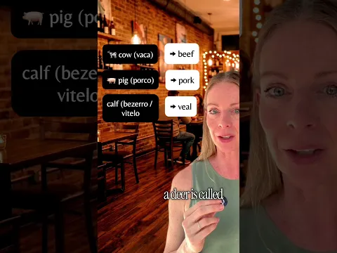 Nomes das carnes em inglês