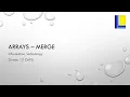 Arrays - Merge arrays