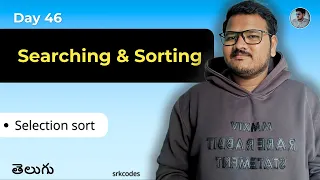 Selection Sort Explained in Telugu Python Code srkcodes