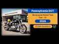 Pennsylvania DOT Motorcycle Permit Test 2025 Real DMV Questions Answers Updated