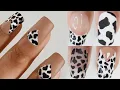 EASY COW PRINT NAIL ART cow nail art design compilation