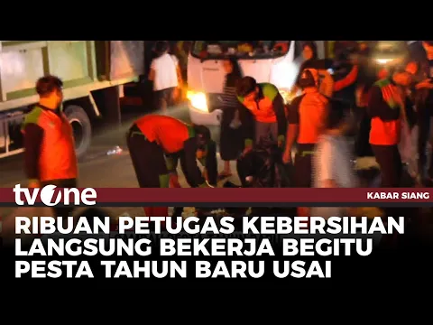 4.000 Petugas Kebersihan Dikerahkan, Bersihkan Sampah Sisa Pesta Tahun Baru