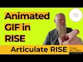 How to add animated GIF into a RISE course
