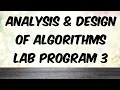 ADA Lab Program 3
