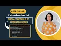Python program for FIBONACCI Series Python Practical List CBSE Class 11 CS