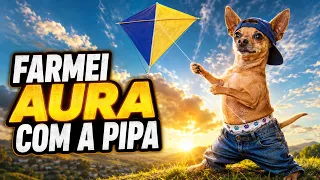 FAZENDO PIPA EM CASA PRA FARMAR AURA NO CÉU! 🪁✨