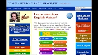 موقع LEARN AMERICAN ENGLISH ONLINE 
