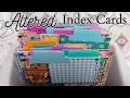Altered Index Cards Junk Journal Cards with Tabs
