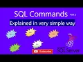 sqlcommand sql commands sql commands tutorial for beginners DDL DML DCL TCL DQL in SQL
