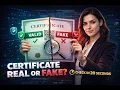 Certificate Valid or Fake Check It in 20 Seconds