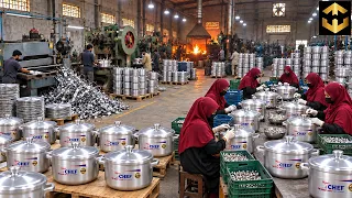 How Millions of Caldero Cooking Pots Are Made from Recycled Metal | Amazing Factory Process