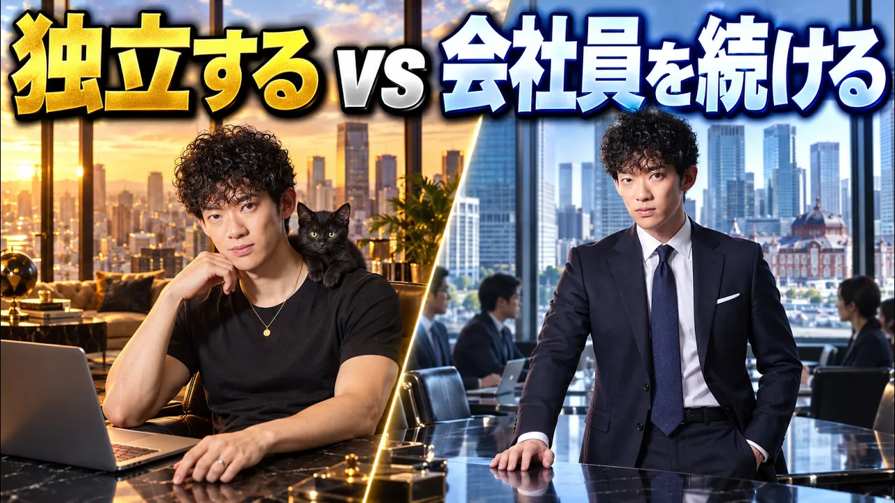 独立・起業するvs会社員続ける、幸せなのはどっち?: video thumbnail